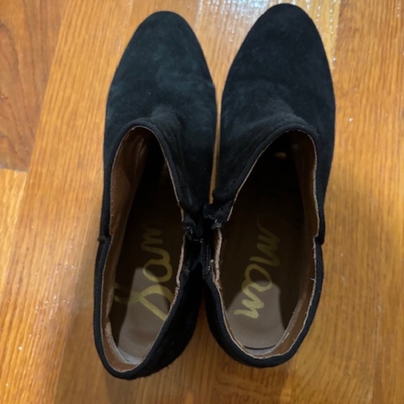 Sam Edelman Petty Ankle Bootie - Black Suede, Size 7 - Picture 2 of 2